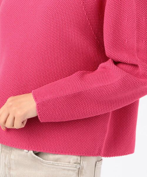 TOMORROWLAND (トゥモローランド)の「コットンポリエステルリリヤーン バックレースアッププルオーバー(ニット/セーター・レディース・ピンク/ホワイト/キャメル/ネイビー・S)」の13枚目の写真