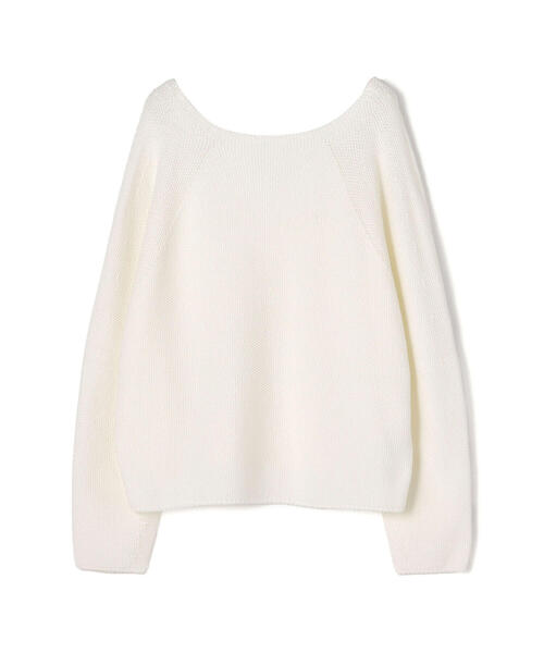 TOMORROWLAND (トゥモローランド)の「コットンポリエステルリリヤーン バックレースアッププルオーバー(ニット/セーター・レディース・ピンク/ホワイト/キャメル/ネイビー・S)」の16枚目の写真