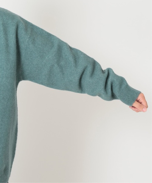 JOURNAL STANDARD（ジャーナルスタンダード）の「【YAK BLEND】ワイド クルーネック ニット [ユニセックス対応]（ニット/セーター・メンズ・グリーン系その他/オレンジ/ブラウン/ベージュ/アイボリー/ブラック・S/M/L）」の12枚目の写真