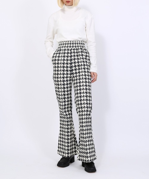 PUNYUS（プニュズ）の「千鳥柄イージーパンツ（その他パンツ・レディース・ホワイト/オレンジ/グリーン・1/2/4/3）」の17枚目の写真