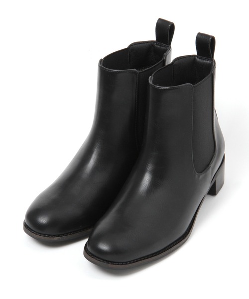niko and...(ニコアンド)の「オリジナルヒールサイドゴアブーツ(ブーツ・レディース・ブラック/ベージュ・SMALL/MEDIUM/LARGE)」の3枚目の写真