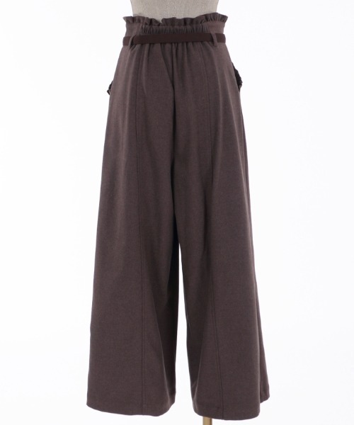 axes femme POETIQUE（アクシーズファムポエティック）の「ハイウエストロングパンツ（その他パンツ・レディース・ブラウン/ブラック/グリーン・MEDIUM）」の19枚目の写真