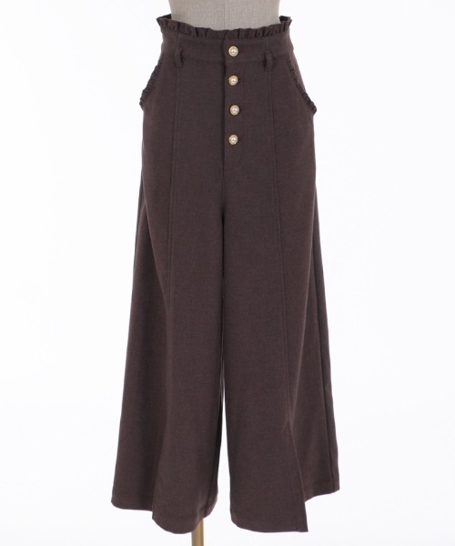 axes femme POETIQUE（アクシーズファムポエティック）の「ハイウエストロングパンツ（その他パンツ・レディース・ブラウン/ブラック/グリーン・MEDIUM）」の16枚目の写真