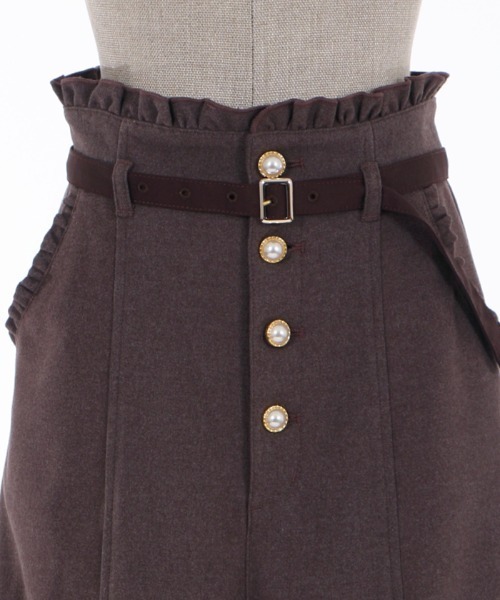 axes femme POETIQUE（アクシーズファムポエティック）の「ハイウエストロングパンツ（その他パンツ・レディース・ブラウン/ブラック/グリーン・MEDIUM）」の15枚目の写真