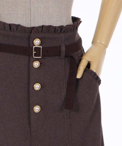 axes femme POETIQUE（アクシーズファムポエティック）の「ハイウエストロングパンツ（その他パンツ・レディース・ブラウン/ブラック/グリーン・MEDIUM）」の13枚目の写真