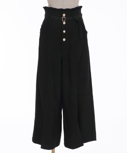 axes femme POETIQUE（アクシーズファムポエティック）の「ハイウエストロングパンツ（その他パンツ・レディース・ブラウン/ブラック/グリーン・MEDIUM）」の11枚目の写真