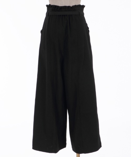 axes femme POETIQUE（アクシーズファムポエティック）の「ハイウエストロングパンツ（その他パンツ・レディース・ブラウン/ブラック/グリーン・MEDIUM）」の9枚目の写真