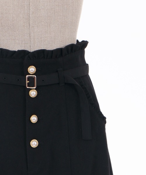 axes femme POETIQUE（アクシーズファムポエティック）の「ハイウエストロングパンツ（その他パンツ・レディース・ブラウン/ブラック/グリーン・MEDIUM）」の8枚目の写真