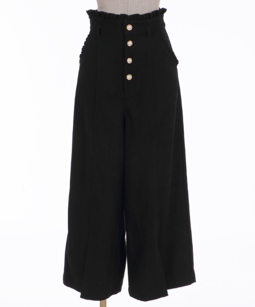 axes femme POETIQUE（アクシーズファムポエティック）の「ハイウエストロングパンツ（その他パンツ・レディース・ブラウン/ブラック/グリーン・MEDIUM）」の6枚目の写真