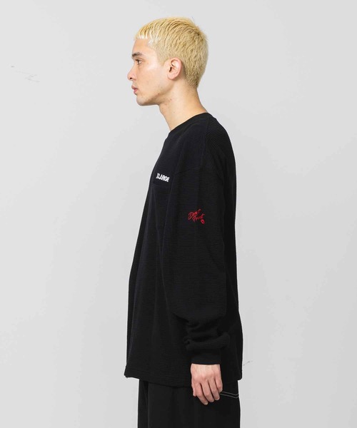 XLARGE(エクストララージ)の「THERMAL L/S POCKET TEE(Tシャツ/カットソー・メンズ・ネイビー/グリーン/ブラック・M/S/XL/L)」の4枚目の写真