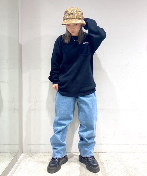 XLARGE(エクストララージ)の「THERMAL L/S POCKET TEE(Tシャツ/カットソー・メンズ・ネイビー/グリーン/ブラック・M/S/XL/L)」の18枚目の写真