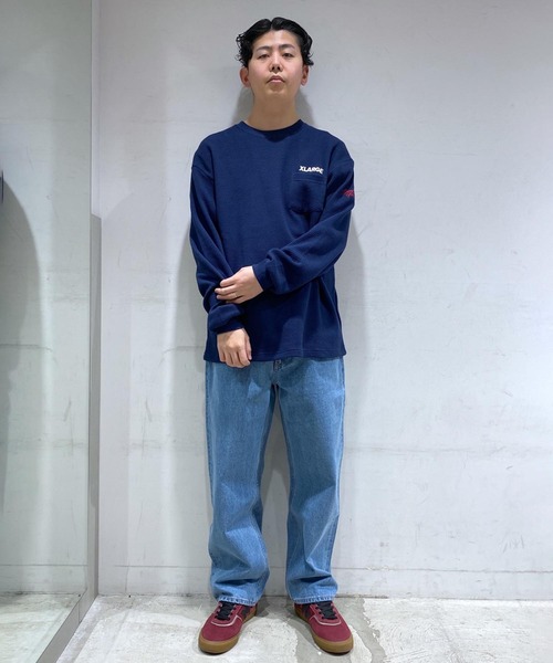 XLARGE(エクストララージ)の「THERMAL L/S POCKET TEE(Tシャツ/カットソー・メンズ・ネイビー/グリーン/ブラック・M/S/XL/L)」の19枚目の写真