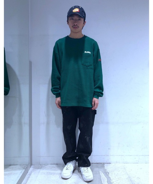 XLARGE(エクストララージ)の「THERMAL L/S POCKET TEE(Tシャツ/カットソー・メンズ・ネイビー/グリーン/ブラック・M/S/XL/L)」の20枚目の写真