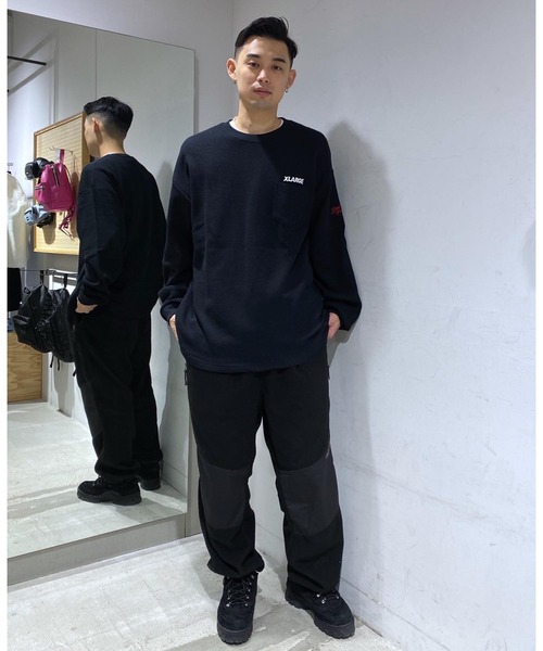 XLARGE(エクストララージ)の「THERMAL L/S POCKET TEE(Tシャツ/カットソー・メンズ・ネイビー/グリーン/ブラック・M/S/XL/L)」の21枚目の写真