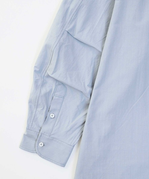 VICTIM(ヴィクティム)の「VICTIM ヴィクティム / BIG SHIRTS ビッグシルエットシャツ / VTM-22-S-019(シャツ/ブラウス・メンズ・ホワイト/ライトブルー/グレイッシュブルー・M/L)」の12枚目の写真