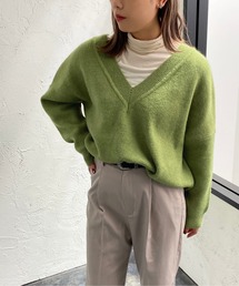 深Vスリット入りニット【ZOZOTOWN限定アイテム】