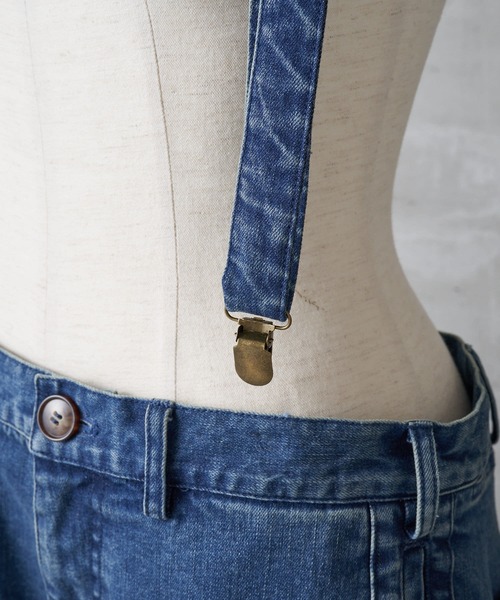 BEARDSLEY(ビアズリー)の「《FRIPIER・ユニセックス》サスペンダーデニムパンツ(その他パンツ・レディース・ブルー・FREE)」の14枚目の写真