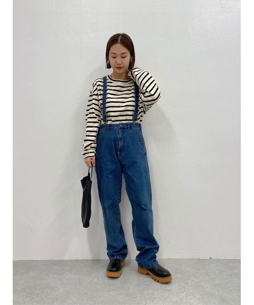 BEARDSLEY(ビアズリー)の「《FRIPIER・ユニセックス》サスペンダーデニムパンツ(その他パンツ・レディース・ブルー・FREE)」の21枚目の写真