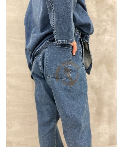 BEARDSLEY(ビアズリー)の「《FRIPIER・ユニセックス》サスペンダーデニムパンツ(その他パンツ・レディース・ブルー・FREE)」の19枚目の写真