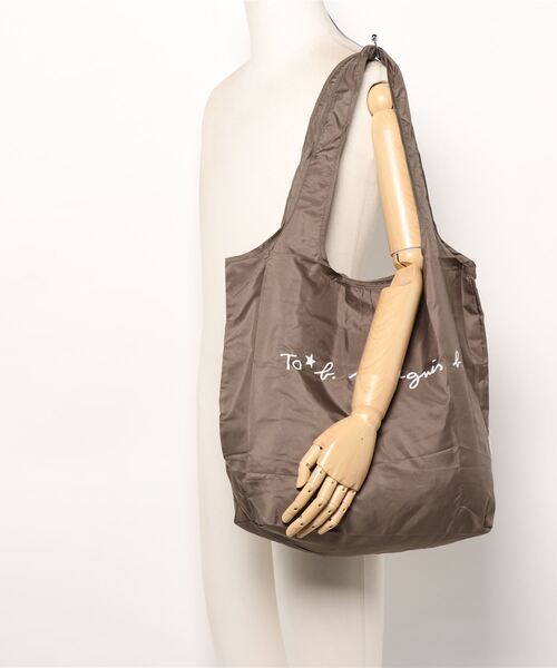 To b. by agnes b.(トゥービーバイアニエスベー)の「WQ73 SAC ビッグエコバッグ(エコバッグ/サブバッグ・レディース・ブラウン系その他・UNI)」の3枚目の写真