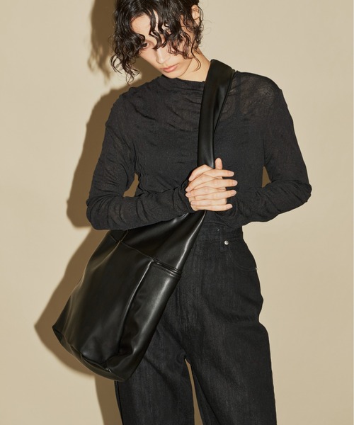 Aunt Marie's（アントマリーズ）の「ワッシャーシアータートルメロウトップス（Tシャツ/カットソー・レディース・ホワイト/ブラック/パープル/ピンク/ブルー/オレンジ/ベージュ/ブラウン・FREE）」の14枚目の写真