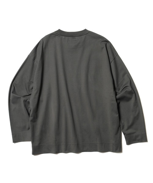 MR.OLIVE（ミスターオリーブ）の「ハイゲージ コットン / ビッグシルエット ロンT（Tシャツ/カットソー・メンズ・グレー系その他/ダークグレー/アイボリー/スモークグレー・SMALL/LARGE/MEDIUM）」の6枚目の写真