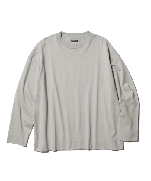 MR.OLIVE（ミスターオリーブ）の「ハイゲージ コットン / ビッグシルエット ロンT（Tシャツ/カットソー・メンズ・グレー系その他/ダークグレー/アイボリー/スモークグレー・SMALL/LARGE/MEDIUM）」の10枚目の写真