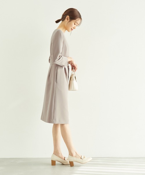 ROPE' PICNIC（ロペピクニック）の「【360°ウルトラストレッチ】セットアップ対応/9分丈ワンピース【一部店舗限定34-42サイズ】（ワンピース・レディース・ブラック/ネイビー/イエロー系その他3・40/38/36/42）」の21枚目の写真