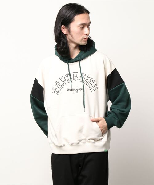 BACK NUMBER（バックナンバー）の「【BACK NUMBER】「Refurbish」スウェットパーカー（パーカー・メンズ・ブルー/ネイビー/ライトグレー/グリーン/オレンジ/ダークグリーン・L/XL/M/S）」の18枚目の写真
