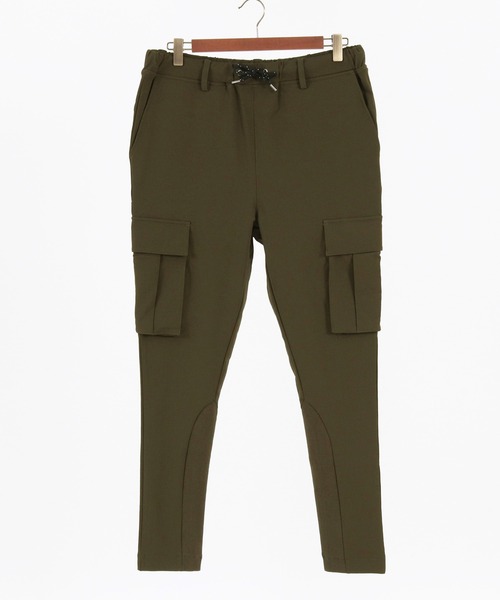 CAMBIO（カンビオ）の「mp9707- High Stretch Nylon Tapered Skinny Rib Cargo Pants カーゴパンツ（カーゴパンツ・メンズ・ブラック/オリーブ・L/M/S）」の13枚目の写真