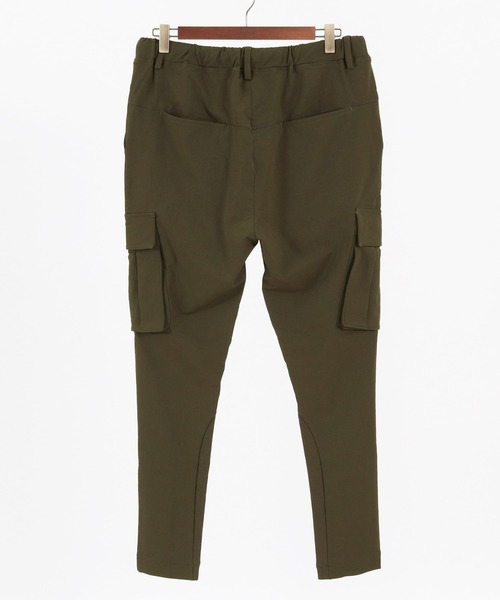 CAMBIO（カンビオ）の「mp9707- High Stretch Nylon Tapered Skinny Rib Cargo Pants カーゴパンツ（カーゴパンツ・メンズ・ブラック/オリーブ・L/M/S）」の14枚目の写真