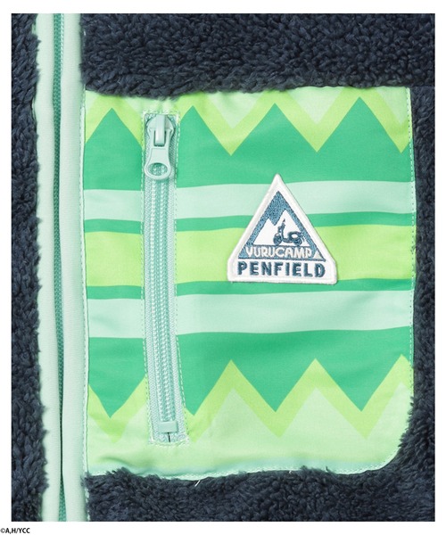 Mac-House（マックハウス）の「Penfield ペンフィールド×ゆるキャン△ ボアフリースジャケット（ブルゾン・レディース・ベージュ/ネイビー/ブラウン/グレー/オフホワイト・S/M/L/XL）」の19枚目の写真