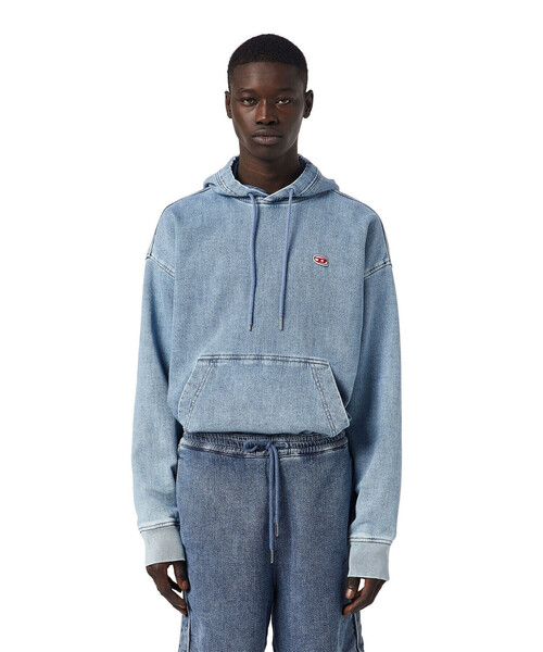 DIESEL（ディーゼル）の「DIESEL SS22 メンズ パーカー スウェット ジョグファブリック サステナブル（スウェット・メンズ・インディゴブルー・LARGE/X-LARGE/SMALL/MEDIUM/XX-LARGE/X-SMALL）」の19枚目の写真