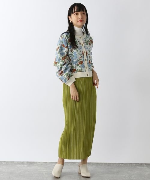 LOWRYS FARM(ローリーズファーム)の「ヴィンテージハナカーディガンLS 263759(カーディガン/ボレロ・レディース・ホワイト系その他/ブラック系その他・FREE)」の4枚目の写真