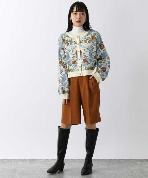 LOWRYS FARM(ローリーズファーム)の「ヴィンテージハナカーディガンLS 263759(カーディガン/ボレロ・レディース・ホワイト系その他/ブラック系その他・FREE)」の6枚目の写真