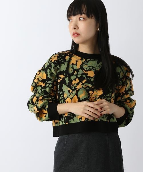 LOWRYS FARM(ローリーズファーム)の「ヴィンテージハナカーディガンLS 263759(カーディガン/ボレロ・レディース・ホワイト系その他/ブラック系その他・FREE)」の8枚目の写真