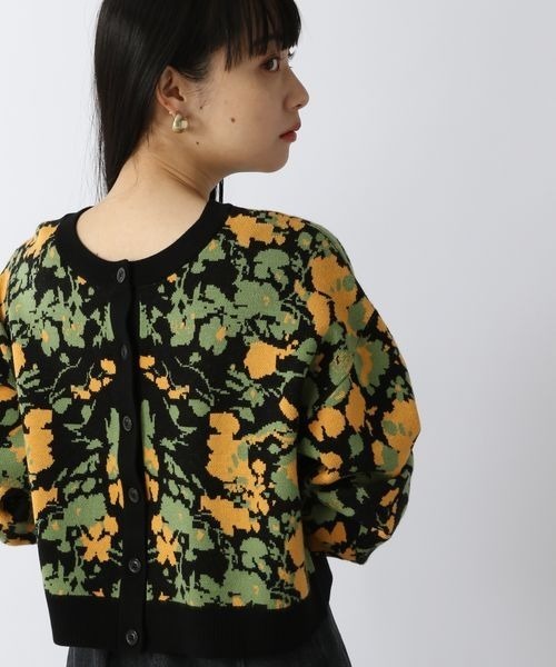 LOWRYS FARM(ローリーズファーム)の「ヴィンテージハナカーディガンLS 263759(カーディガン/ボレロ・レディース・ホワイト系その他/ブラック系その他・FREE)」の10枚目の写真