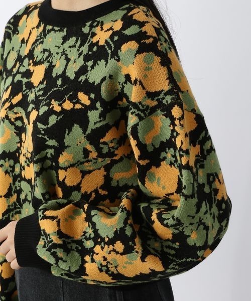 LOWRYS FARM(ローリーズファーム)の「ヴィンテージハナカーディガンLS 263759(カーディガン/ボレロ・レディース・ホワイト系その他/ブラック系その他・FREE)」の14枚目の写真