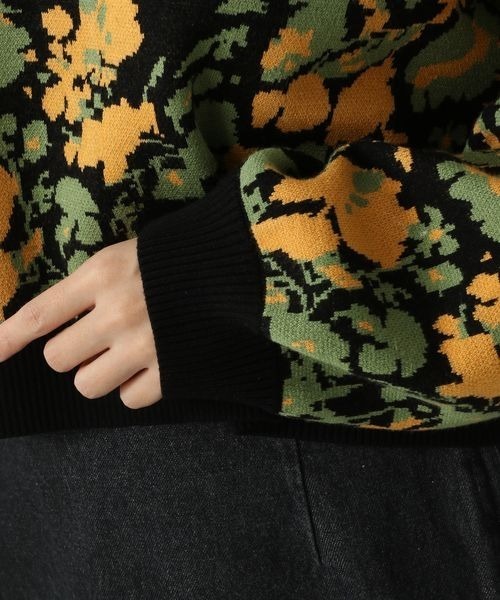 LOWRYS FARM(ローリーズファーム)の「ヴィンテージハナカーディガンLS 263759(カーディガン/ボレロ・レディース・ホワイト系その他/ブラック系その他・FREE)」の15枚目の写真