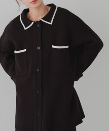 Kastane | 衿付きBIGカーディガン(カーディガン/ボレロ)