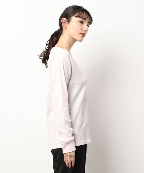 ARCHIVER(アーカイバ)の「【Bl】【RDS】Vネックワッフルカットソー(Tシャツ/カットソー・レディース・ホワイト/ブラック/グレー/ベージュ/カーキ/ネイビー/ライトピンク・X-LARGE/LARGE/MEDIUM)」の8枚目の写真