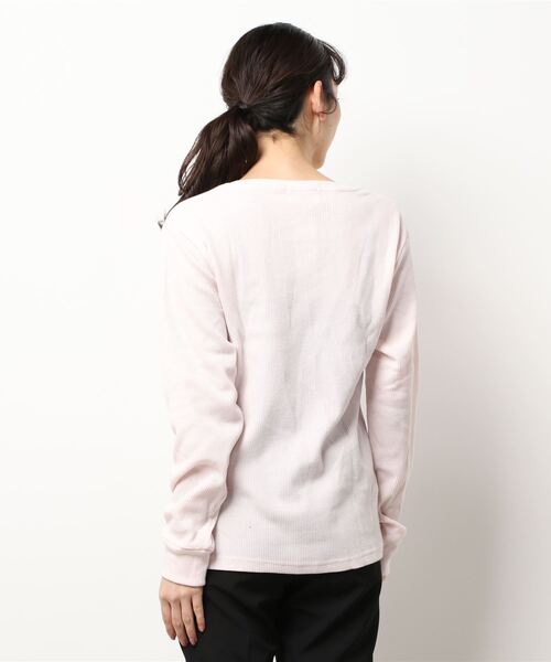 ARCHIVER(アーカイバ)の「【Bl】【RDS】Vネックワッフルカットソー(Tシャツ/カットソー・レディース・ホワイト/ブラック/グレー/ベージュ/カーキ/ネイビー/ライトピンク・X-LARGE/LARGE/MEDIUM)」の9枚目の写真