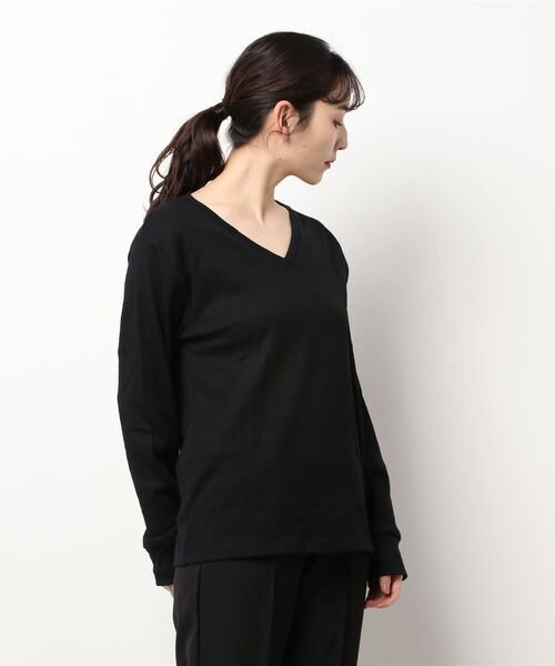 ARCHIVER(アーカイバ)の「【Bl】【RDS】Vネックワッフルカットソー(Tシャツ/カットソー・レディース・ホワイト/ブラック/グレー/ベージュ/カーキ/ネイビー/ライトピンク・X-LARGE/LARGE/MEDIUM)」の18枚目の写真