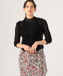 ISABEL MARANT ROSCOE ミックスレースブラウス