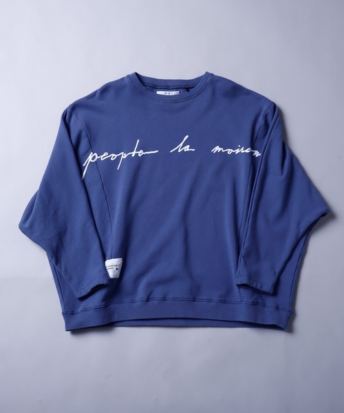 rovtski（ロフトスキー）の「SHARE ROOMS DORMAN SWEAT MAISON/シェアルーム ドルマン オーバーサイズ スウェット トレーナー（スウェット・メンズ・オフホワイト/モカ/ブルー系その他/キナリ・FREE）」の4枚目の写真