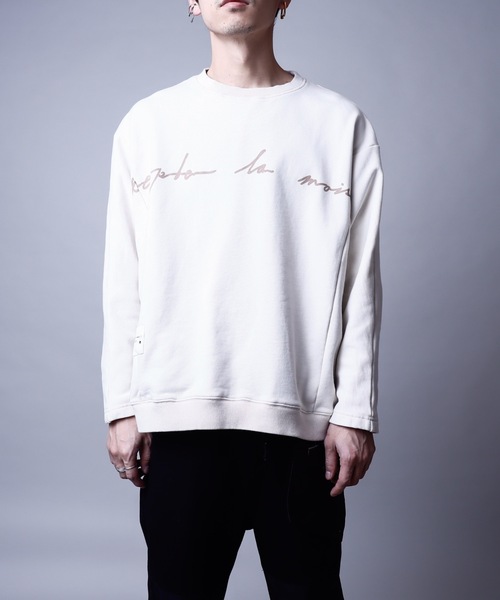 rovtski（ロフトスキー）の「SHARE ROOMS DORMAN SWEAT MAISON/シェアルーム ドルマン オーバーサイズ スウェット トレーナー（スウェット・メンズ・オフホワイト/モカ/ブルー系その他/キナリ・FREE）」の7枚目の写真