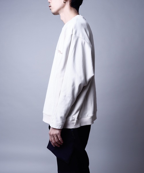 rovtski（ロフトスキー）の「SHARE ROOMS DORMAN SWEAT MAISON/シェアルーム ドルマン オーバーサイズ スウェット トレーナー（スウェット・メンズ・オフホワイト/モカ/ブルー系その他/キナリ・FREE）」の14枚目の写真