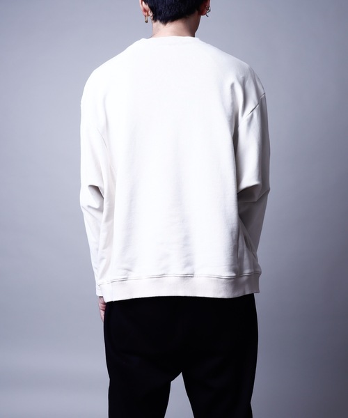 rovtski（ロフトスキー）の「SHARE ROOMS DORMAN SWEAT MAISON/シェアルーム ドルマン オーバーサイズ スウェット トレーナー（スウェット・メンズ・オフホワイト/モカ/ブルー系その他/キナリ・FREE）」の16枚目の写真