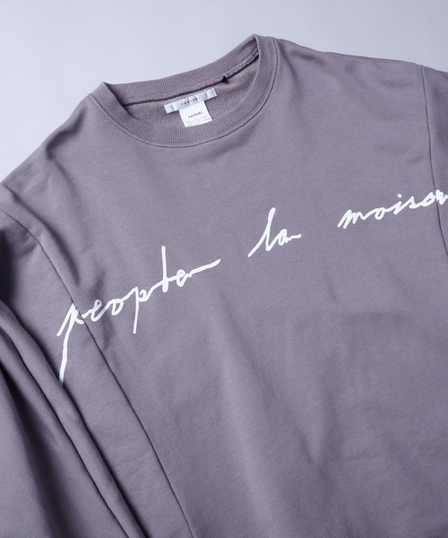 rovtski（ロフトスキー）の「SHARE ROOMS DORMAN SWEAT MAISON/シェアルーム ドルマン オーバーサイズ スウェット トレーナー（スウェット・メンズ・オフホワイト/モカ/ブルー系その他/キナリ・FREE）」の5枚目の写真