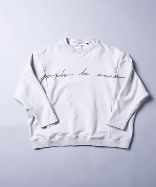 rovtski（ロフトスキー）の「SHARE ROOMS DORMAN SWEAT MAISON/シェアルーム ドルマン オーバーサイズ スウェット トレーナー（スウェット・メンズ・オフホワイト/モカ/ブルー系その他/キナリ・FREE）」の15枚目の写真